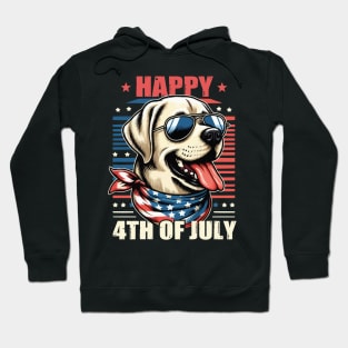 USA Happy 4th of July Patriotic American Labrador Retriever Hoodie